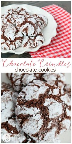 Chocolate Crinkle Cookies