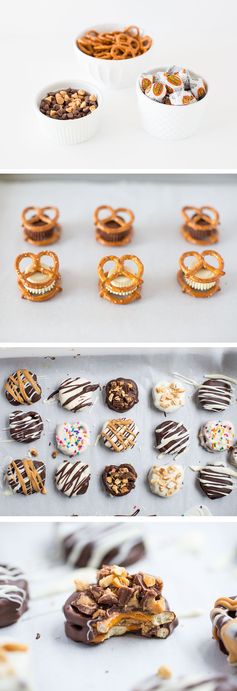 Chocolate dipped REESE'S pretzel bites