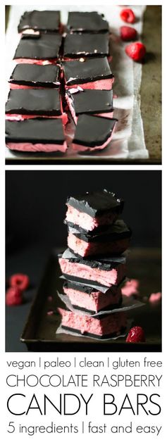 Chocolate Raspberry Candy Bars