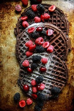 Chocolate Waffles- Vegan and Gluten Free