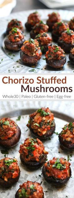 Chorizo Stuffed Mushrooms