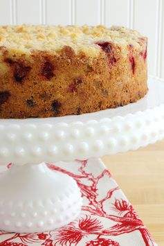 Christmas Cranberry Buckle - Holiday Cake