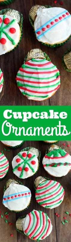 Christmas Cupcake Ornaments