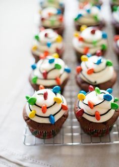 Christmas Light Cupcakes