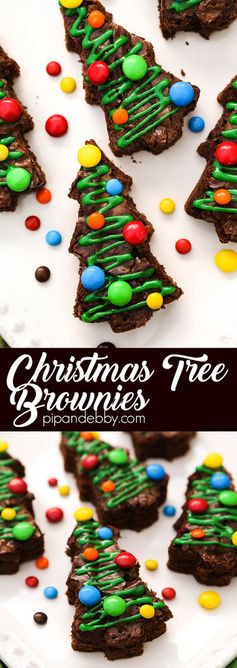 Christmas Tree Brownies