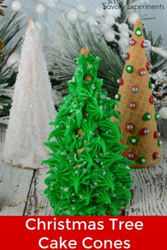 Christmas Tree Cake Cones