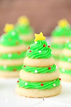 Christmas Tree Cookie Stacks