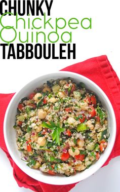 Chunky Chickpea Quinoa Tabbouleh