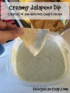 Chuy's Creamy Jalapeno Dip (Copycat