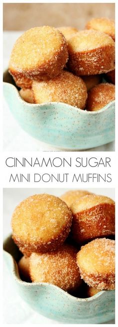 Cinnamon Sugar Mini Donut Muffins