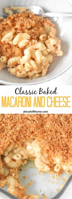 Classic Baked Macaroni and Cheese