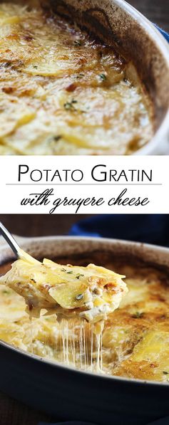 Classic Potato Gratin with Gruyere Cheese