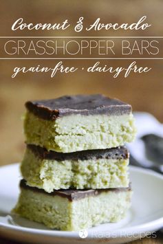 Coconut & Avocado Grasshopper Bars