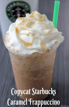 Copycat Starbucks Caramel Frappuccino