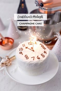 Countdown to Midnight Pound Cake with Champagne Frosting