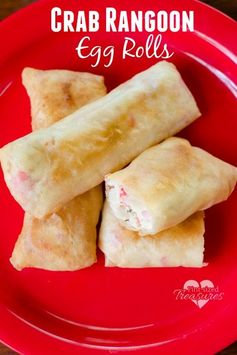 Crab Rangoon Egg Rolls