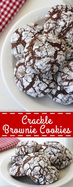 Crackle Brownie Cookies