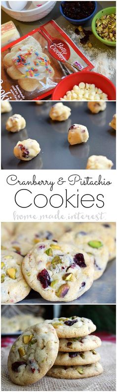 Cranberry and Pistachio Cookies