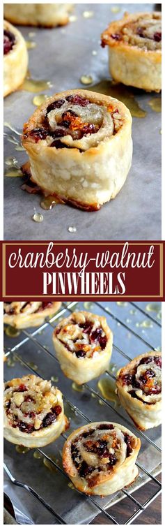 Cranberry and Walnut Pinwheels