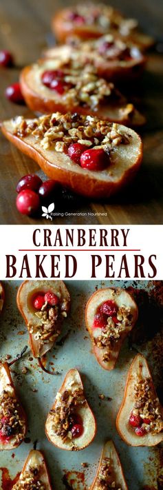 Cranberry Baked Pears