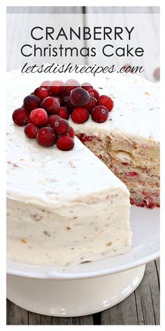 Cranberry Christmas Cake