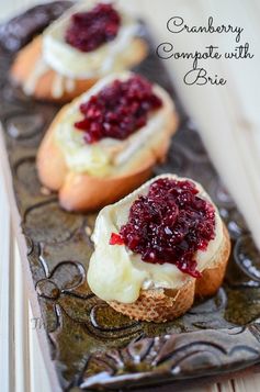 Cranberry Compote with Brie Appetizer