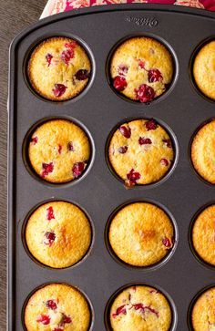 Cranberry Corn Muffins