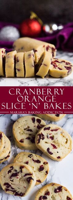 Cranberry Orange Slice ‘n’ Bake Cookies