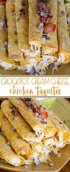 Cream Cheese Chicken Taquitos