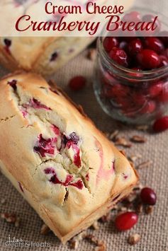 Cream Cheese Cranberry Bread