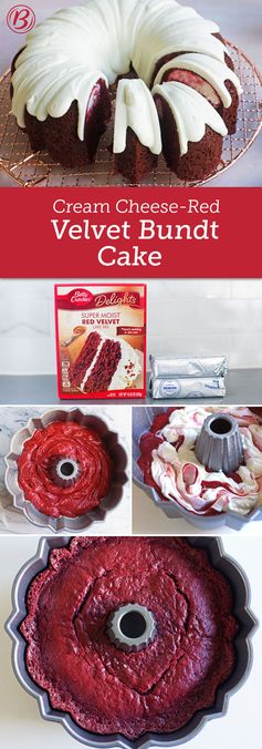 Cream Cheese-Red Velvet Bundt Cake