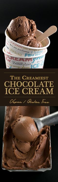 Creamiest Vegan Chocolate Ice Cream