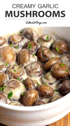 Creamy Garlic Mushrooms