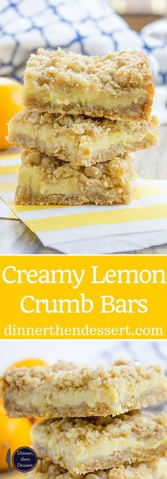 Creamy Lemon Crumb Bars