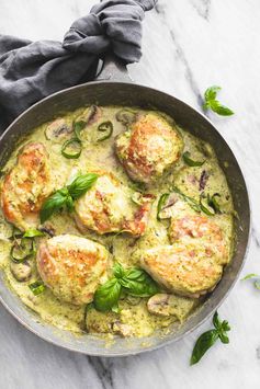 Creamy Pesto Parmesan Chicken