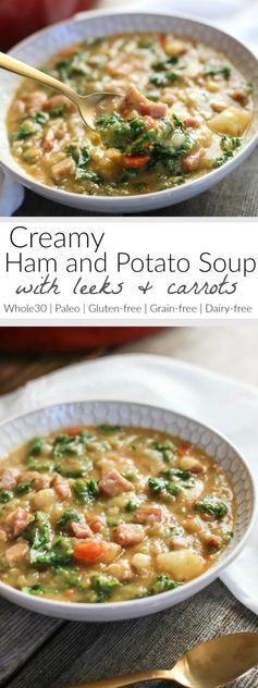 Creamy Potato and Ham Soup