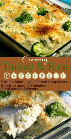 Creamy Turkey Rice Casserole