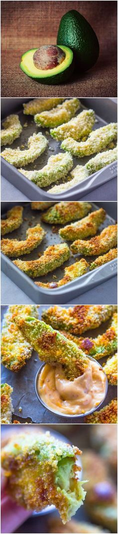 Crispy Baked Avocado Fries & Chipotle Dipping Sauce