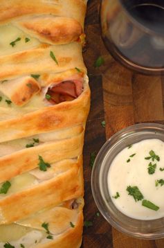 Crispy Chicken Cordon Bleu Stromboli