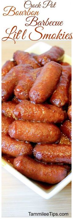 Crock Pot Bourbon Lit’l Smokies with Hillshire Farm’s Lit’l Smokies