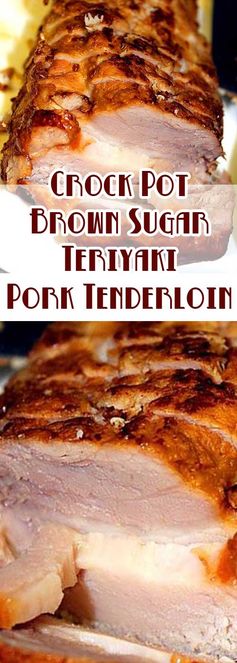Crock Pot Brown Sugar Teriyaki Pork Tenderloin