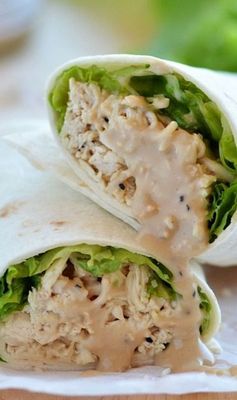 Crock Pot Chicken Caesar Wraps