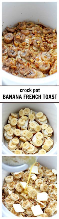 Crock Pot Creamy Banana French Toast