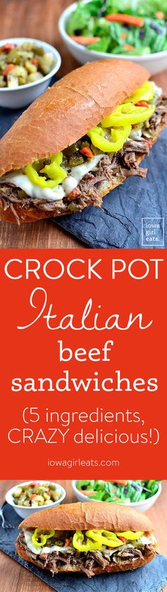 Crock Pot Italian Beef Sandwiches