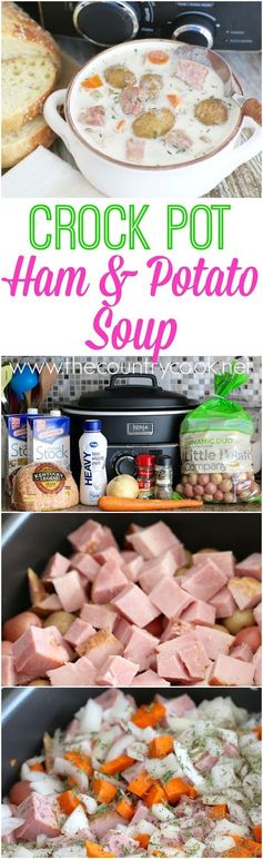 Crock Pot Potato & Ham Soup