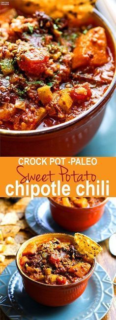 Crock Pot Sweet Potato Chipotle Chili (Paleo