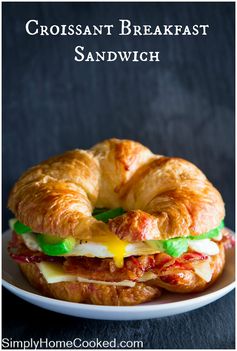 Croissant Breakfast Sandwich