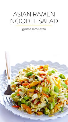 Crunchy Asian Ramen Noodle Salad (a.k.a. Basically the Best Potluck Salad EVER