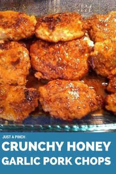 Crunchy Honey Garlic Pork Chops