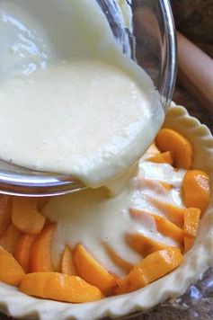 Custard Peach Pie